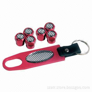 Tire Valve Caps, Made of Steel, Aluminum, Brass or Plastic Materials